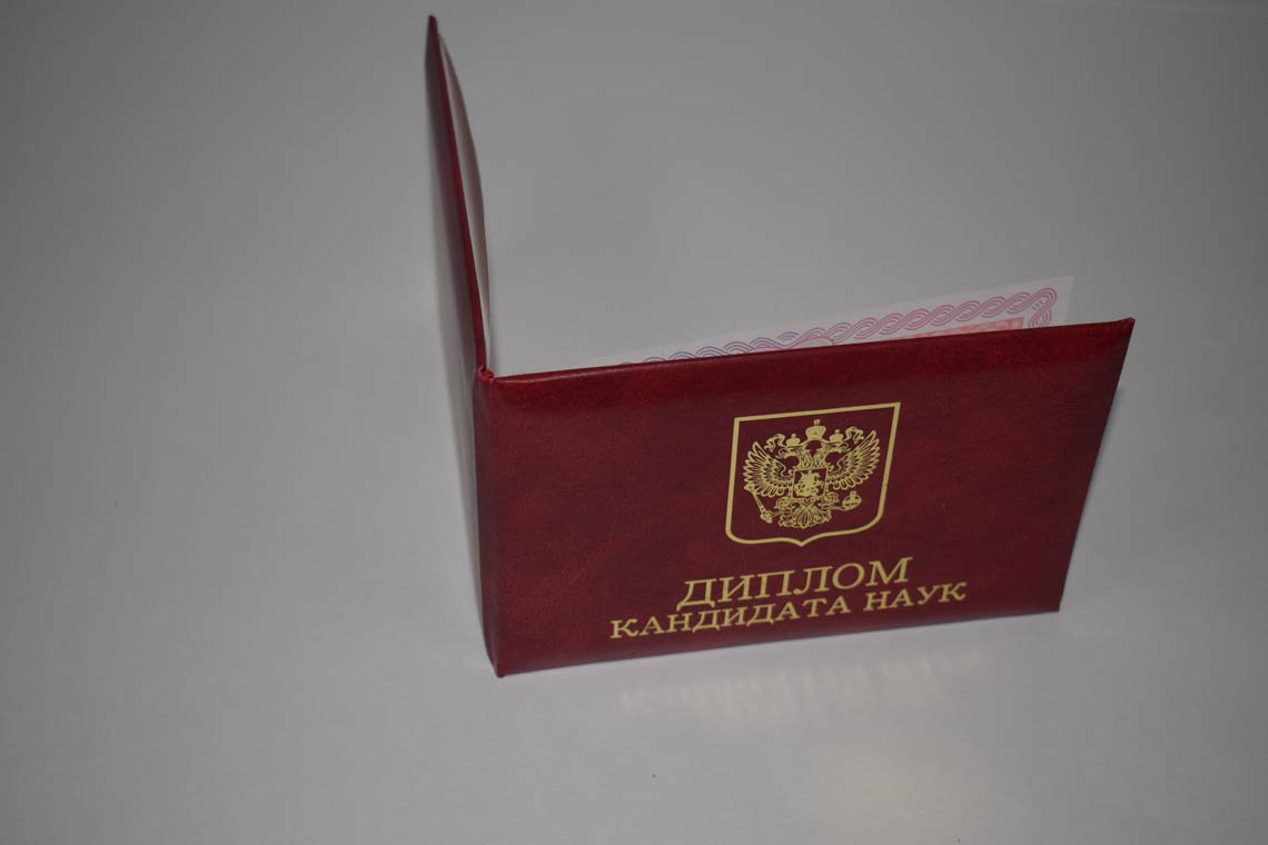 Диплом Кандидата Наук 2013-2016 в Кирове корка